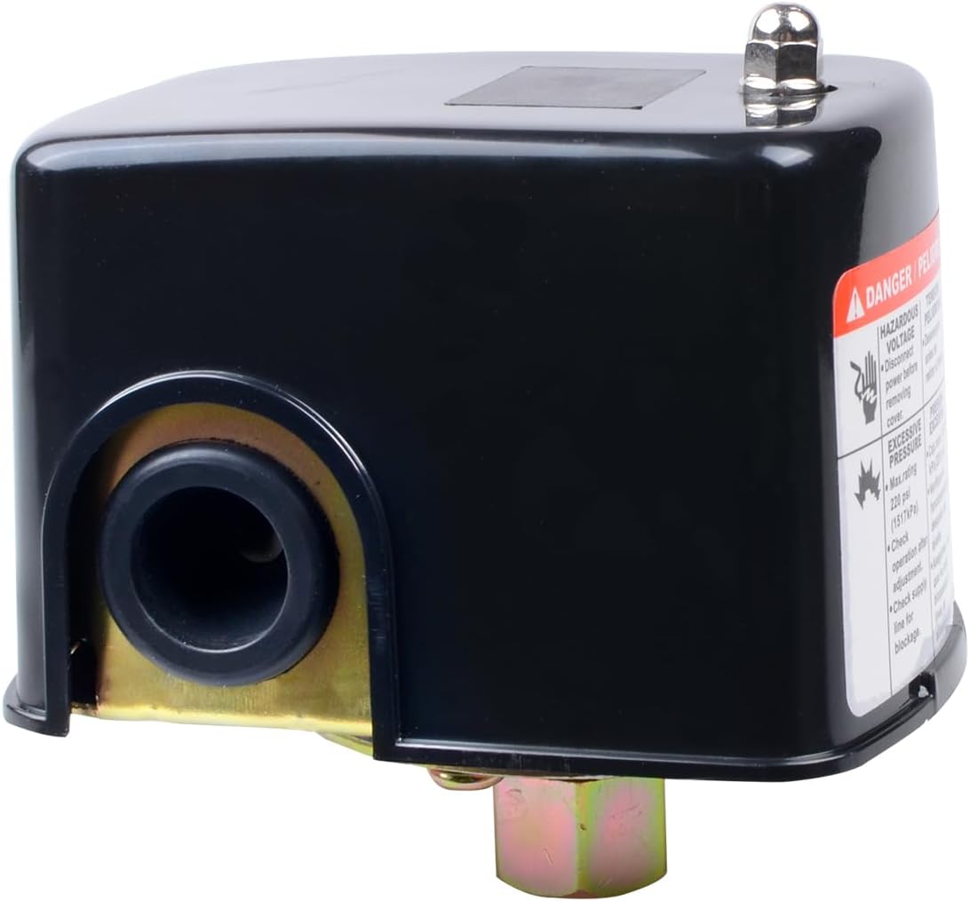Mechanical Water Pump Controller: Adjustable 20-40 PSI Pressure Setting, Square D 1/4" Female NPT Connection Water Pressure Switch