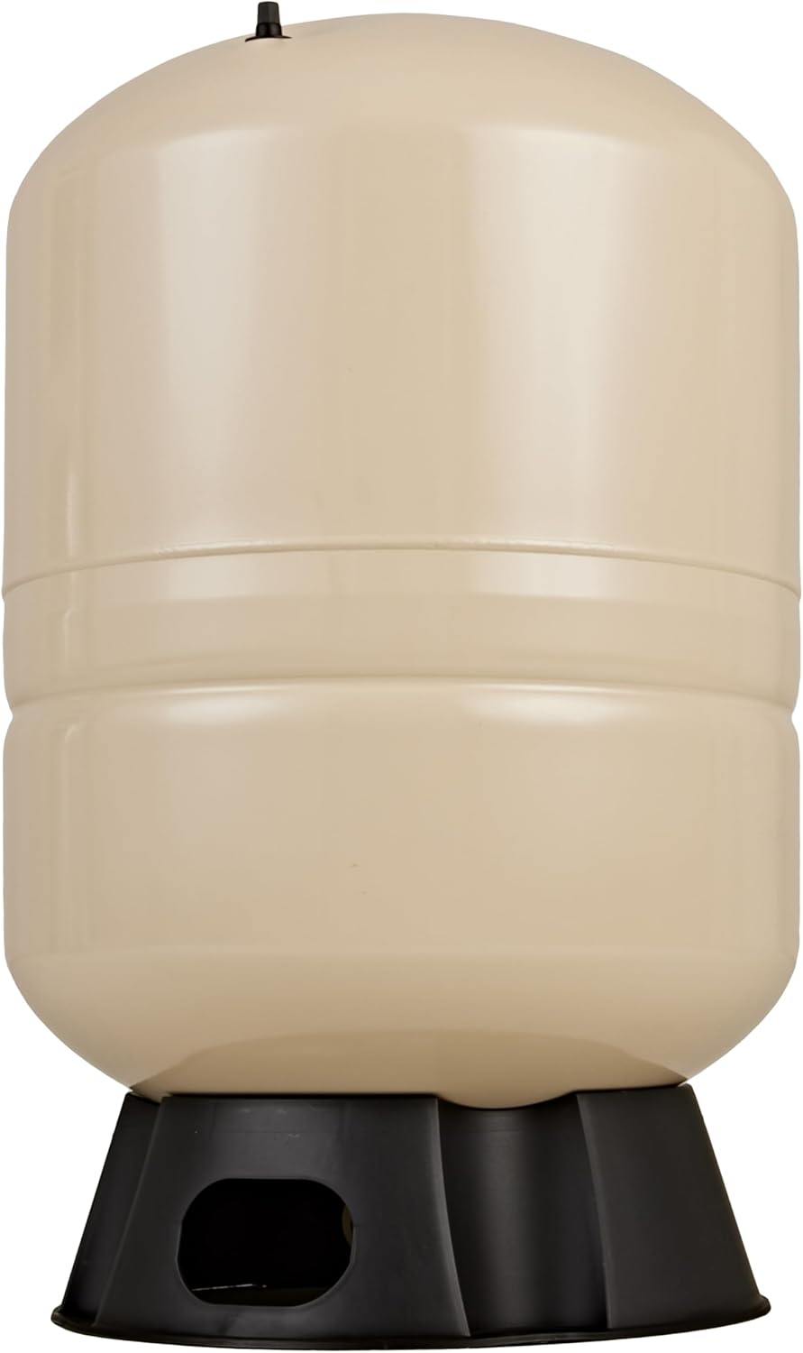 Red Lion RL20A - 20-Gallon Vertical Pre-Charged Pressure Tank with Thermoplastic Base for Well Pumps, 1-Inch FNPT Elbow System Connection, Almond, 604682
