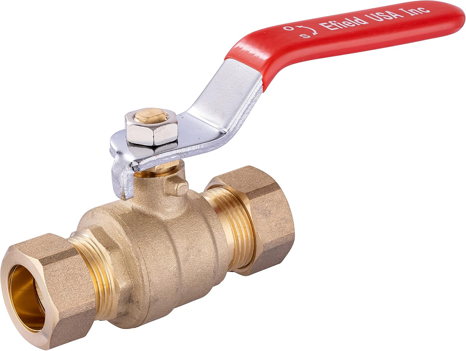 1/2 Inch Compression Brass Ball Valve,Full Port Heavy Duty